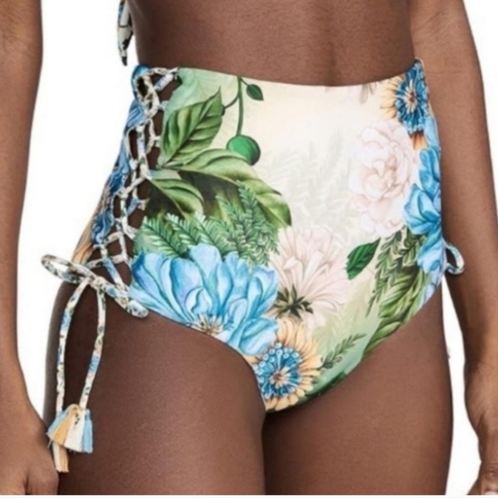 Agua Bendita Hope‎ Aine High Waist Reversible Bikini Bottom - Picture 2 of 15